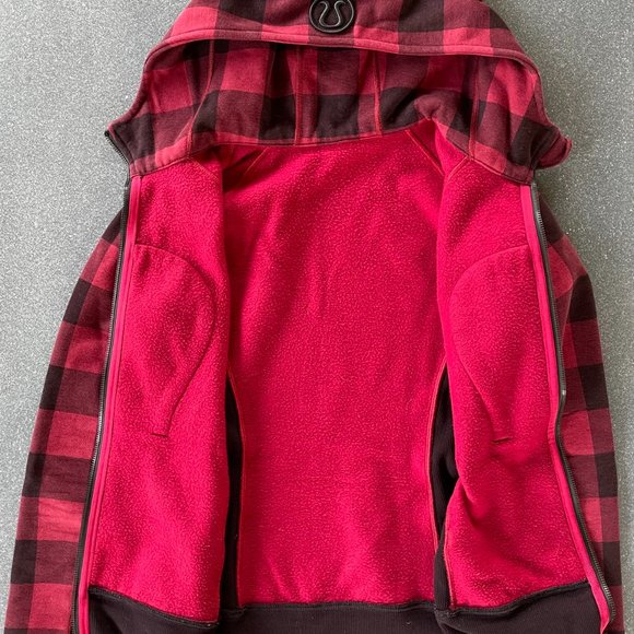 RARE EUC Lululemon Scuba Hoodie II in Buffalo Plaid Mini Camp Check size 6 - Picture 10 of 14
